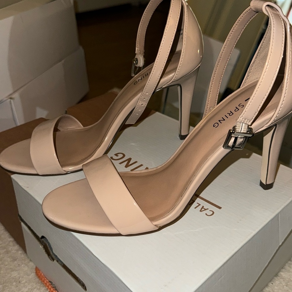 Call It Spring beige heels, size 7.5.